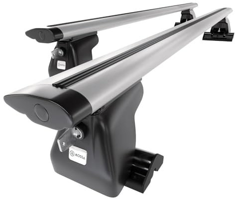 Mossa - Alu-Dachträger kompatibel mit VW Volkswagen Transporter T5 Van (2010-2015) - silbern Dachträger Dachgepäckträger - T-Profil 2