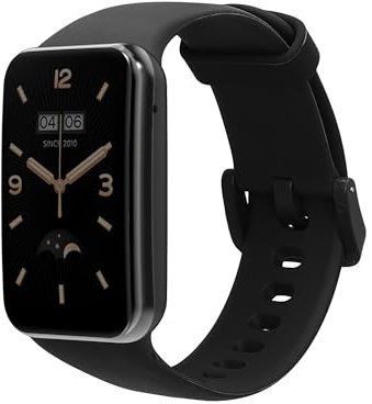 kwmobile Cinturino TPU Silicone con Fibbia Compatibile con Xiaomi Mi Band 7 PRO Cinturino - Cinturini 14-22 cm Nero