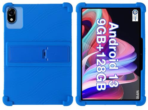 YIFENGXING Funda para DOOGEE U10 Tableta 10.1 Pulgadas Una Sola Pieza Suave Silicona Fundas con Soporte Caída Protección Ultradelgada Shell (Azul Oscuro)