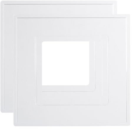 rhinocables, Single Socket Cover, Light Switch Cover for Wall Light - Plastic Plate, Light Switch Frame or Single Plug Socket Cover, Clear Back Panel - Great Home Improvement Accessories (2 Clear)