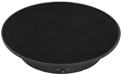 Gavigain Motorized Rotating Display Stand, Electric Rotating Turntable Display Stand Cake Spinner Stand with 3 Speed Display Turntable for Photography Products (Black)