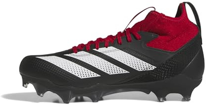 Adidas Unisex-Adult Adizero Impact American Football, Black/White/Team Power Red, 10