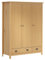 Willood Kleiderschrank mit 3 Türen Hill 127x50x170cm Massivholz Kiefer Garderobenschrank Holzschrank Schrank Schlafzimmerschrank