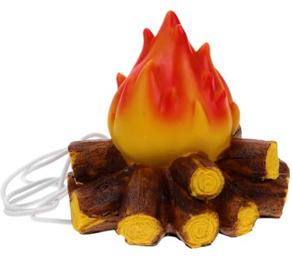 Anneome Holzkohleflamme Umgebungslicht Simuliertes Feuer LED Taschenlampe Flammeneffekt LED Birne Schreibtischleuchte Flammenlose Feuerlichter Licht Nachahmung Von Feuer
