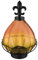 GLOBO Solarlampe Outdoor Solarleuchte Dekoleuchte Gartenleuchte Tischlampe, Metall Kunststoff Glas orange gelb, 1x LED 0,06W 3000K warmweiß, DxH 17x25 cm