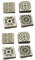 Hohopeti 60 Stk die chinesen scrabook Holzstücke dekoration dekoring verkleidung decor retro styles Vorstellung scrapbbok quadratischer Rahmen errötendes Dekor bling dekor Hölzern