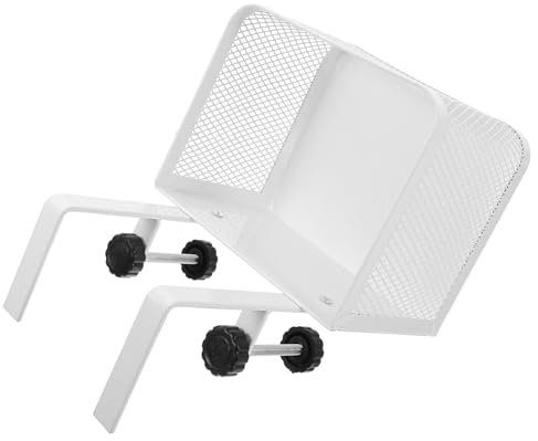 DIYEAH Hanging Desk Organizer Clip Under-desk Storage Compact Basket for Office and Home Efficient Desktop for Cables and Supplies
