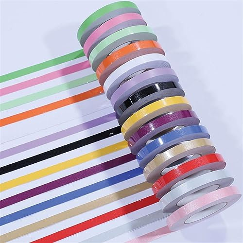 GQQGSHOP 50m Selbstklebende Bordüre Tapete, PVC wasserdichte Tapete Bordüre Dekoration, Türrahmen Wandkantenschutz Home Wanddekoration for Wohnzimmer Badezimmer Küche Fliesen(Pearly Orange,W: 2cm)