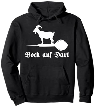 Bock auf Dart Dartspieler Outfit Dartboard Dartscheibe Dart Pullover Hoodie