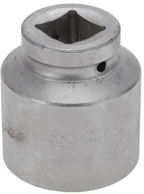 Hihaha Heavy Duty Impact Socket Hardware Tool for Car Motorcycle Dirtbike Durable High Carbon Steel 80mm Length 1 Pcs Silver Tone 6 Point 55mm 25mm Drive