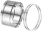 PATIKIL 200mm/8 Duct Connector, Galvanized Steel Duct Coupling Vent Coupler Dryer Pipe Coupling Hose Extension Connector with Duct Clamps for HVAC Exhaust Fan Vent Systems, 4 Long