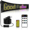 NEWFUN Panneau led voiture, Panneau affichage led, Plaque lumineuse camion personnalisé, Écran LED 37,2 x 9,2 cm, 5 V / 2 A Bluetooth Smart Apps Panneau LED RVB, Panneau led personnalisable