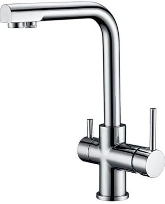 GALYON IMEX Grifo Cocina de Dos Vías - MARSELLA Grifo Monomando para Ósmosis con Selector Independiente, Cuerpo de Latón, Cartucho Cerámico Ø35mm, Diseño Moderno y Funcional (CROMADO)