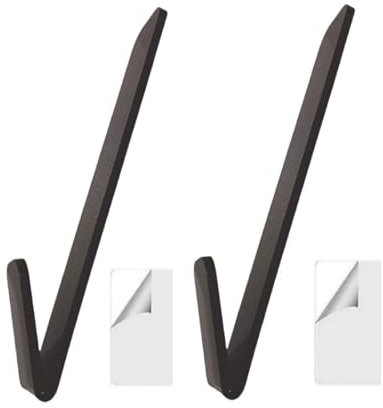 ECMQS Kappenhalter, Wandmontage, Baseball-Mützen-Organizer mit Aufhänger, Selbstklebende Ablage für Schals, Taschen, Handtüche