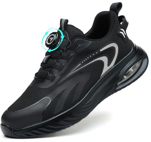 Steel Toe Cap Trainers Mens Work Safety Trainers Womens Lightweight Safety Shoes Cushioning Comfortable Breathable Non Slip