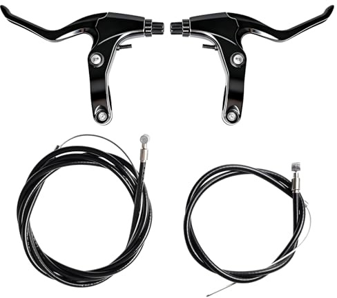 Necdeol 1 Par Maneta Freno Bicicleta, Palancas Freno Bicicleta, Ergonómicas y Fáciles de Instalar, Resistentes y Duraderas, Palanca Freno Para Bici Montaña, Carretera
