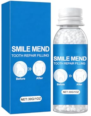 CFEWV Otturazione Dentale Provvisoria, Cemento per Denti Modellabile, Riparazione Denti Falsi, Ideale per Riparazioni Dentali Temporanee e Cosplay Halloween, Facile da Usare(B)
