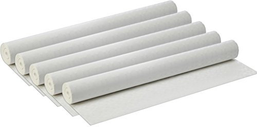 PAPSTAR 12542 Papiertischtuch mit Damastprägung, 50 m x 1 m, weiß (5 Rollen)