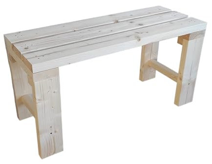 TOTAL WOOD 2012 Gartenbank Sitzbank Holzbank parkbank terrassenbank für Innen und Außen geeignet 150x38.5x50 cm. Nach Maß verfügbar (150x38.5x50)