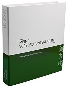 Ringbuch A4 für Vorsorge - Themenringbuch mit Register & Trennblättern - Optimale Strukturierung und Ablage aller Unterlagen im Bereich Vorsorgeunterlagen - Vorsorgeordner mit register