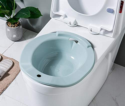 GHzzY Sitzbad für die Toilette Perineal Einweichen - Bidet für Schwangere und Ältere - Körperpflegelösung für eingeschränkte Mobilität (2 Stück),Blue