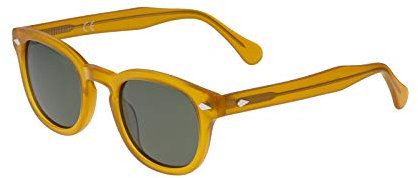 XLAB 8004 Gafas de sol estilo moscot, unisex, 48mm, Amarillo/G15