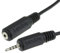4 Polig 3 Bands 2,5 mm Männlich Zum Weiblich Klinkenstecker Verlängerung AV Kabel Anschlusskabel 0,5 m [0.5 Meter/0,5m]