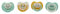 Disney Cudlie Winnie The Pooh Baby 4 Pack of Pacifiers