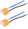 Scheinwerferstecker, 2-tlg. Keramik-Scheinwerfersteckerstecker Adapterbuchse Buchsenstecker Keramiksteckeradapter Kabelbaumstecker für H4 / 9003 / HB2