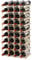 TANGZON 36 Bottle Traditional Wine Rack, Free Standing Wooden Drink Storage Display Shelf, Wine Bottle Organizer Holder Stand for Kitchen Bar Pantry Cellar