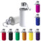 TIENDA EURASIA® Pack de 2 Botellas de Agua Cristal con Funda de Neopreno, 420 ml de Capacidad, con Tapon a Rosca y Cinta de Transporte, Bidon perfecto para Colegio, Camping, Ejercicio, Color Blanco