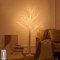 LED Lichterbaum 150 cm Baum Lichter Birkenoptik 304 LEDs Warmweiß Weihnachtsbaum lichter mit Fernbedienung 8 Lichtmodi Verstellbare Äste Weihnachtsdeko Baum mit Beleuchtung für Hochzeit Festival Party