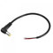 sourcing map 5.5mm x 2.1mm 90 Degree Right Angle DC Power Male Plug Jack to Bare Wire Open End Pigtail Power Cable Repair for Camera CCTV 0.25m Pack of 2