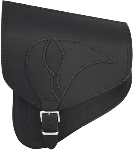 ORLETANOS Werkzeugtasche Eagle schwarz kompatibel mit Harley Davidson Softail Heritage Low Rider Breakout Fat Bob Street Bob Starrahmen HD Packtasche