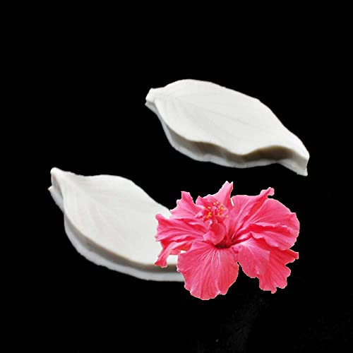 Mini-Silikonform mit Hibiskusblütenblättern, Fondant, Zucker, Blumen, Kuchenwerkzeug