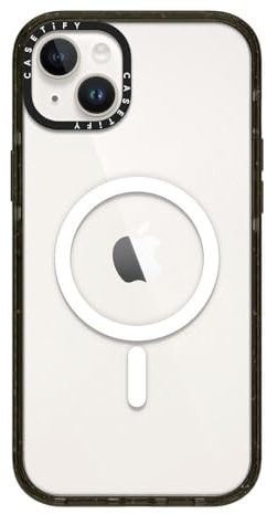 CASETiFY Impact Case MagSafe kompatibel für iPhone 14 Plus – Glänzendes Schwarz Re/CASETiFY