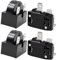 WANGCL 2 PZ Compressore Inizio Relè 3 Pin 15Ohm+2 PZ Compressore Sovraccarico Protector 1/4HP per Frigorifero Riparazione