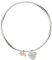 RADLEY Ladies Silver Plated Handing dog and heart charm bangle RYJ3203S
