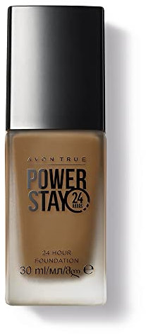 Avon Power Stay 24-Stunden-Foundation-Karamell, dauerhafte komfortable Abdeckung, die nicht verblasst oder verschmiert, 30 ml