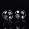 Boutigem 100pcs Clear Blown Glass Globe Beads Round Ball Bottles Beads 12mm for Stud Earring Necklace Craft DIY Making with 3~5mm Half Hole