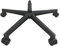 Gaming Chair Base Replacement Nylon Chair Legs (Color : Black with wheels)