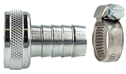 tecuro Schlauchverschraubung mit ÜWM M22 x1 auf Tülle Ø 13 mm inkl. Schlauchschelle W4 12-20 mm