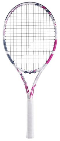 Babolat, Evo Aero Lite Pink Tennisschläger für Erwachsene, besaitet, ideal für Fortschritt, Kraft und Manövrierfähigkeit, aerodynamischer Spin Alpha-Rahmen, Griffgröße 0, französische Marke, Pink