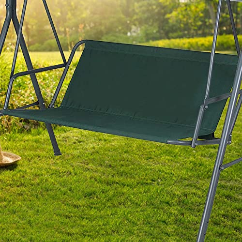 MENAYODA Sitzersatzbezug für Hollywoodschaukel,Draußen Garten Schaukeln Sitzbezug Wasserdicht und UV-Schutz Abdeckung für den Schwingsitz(Grün,148 * 50 * 50cm)