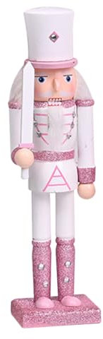 PASOLABE Nutcracker Figures 12 Inch Christmas Nutcracker Ornaments Holiday Decorations for Festival Party (White Swordsmen)