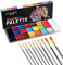 20 Colores Pinturas Cara para Niños y Adultos Set de Pintacaras Infantil Pintura Corporal y Facial Seguridad No Tóxica Pinturas de Cara para Barriga Embarazada Body Paint Halloween/Carnaval/Fiestas