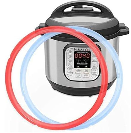 Seal for Instant Pot 8 Qt Pressure Cooker Silicone Sealing Ring, Food-Grade Silicone for InstaPot 8 Quart Duo, Lux, Duo Plus, Ultra, Viva - 2-Pack