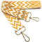 Verstellbarer Schultergurt Tasche mandarinengelb, Taschengurte zum Wechseln, Taschengurt Breit mit Karabiner Gold, 80-130 cm Tragegurt Tasche für Damen Schulterriemen, Moderne Handtasche, 3.8cm, 711