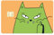 Grumpy Cay Kreditkarten Aufkleber, EC Karten Aufkleber, Funny Cat Credit Card Skin, Card Cover Sticker, (Small Chip)