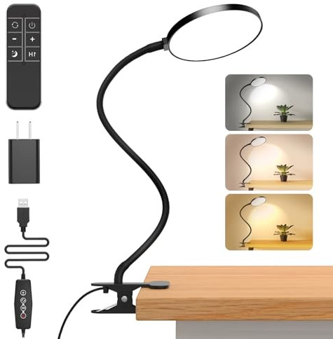iFalarila Light 97 LED Leselampe Bett mit Nachtlichtmodus | 1-Stunden-Timer Stilllicht | RA>95 Augenschutz Klemmlampe mit Flexiblem Schwanenhals, Klemmleuchte, Leselicht mit 10W Netzteil für Kinder
